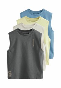 Next - REGULAR FIT-TANK 4 PACK - Toppi - grey blue green charcoal Pienoiskuva 1