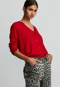 Next BUTTON UP REGULAR FIT - Gilet - red