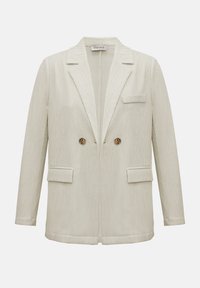TEXTURED CRINKLED - Blazer - cream