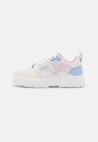 Não selecionado, light blue/pink