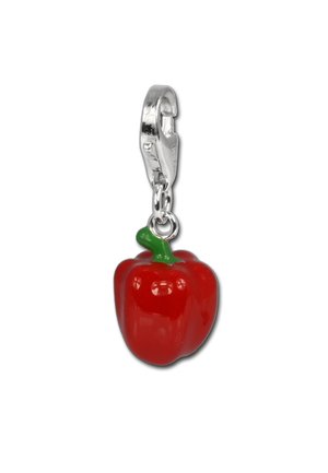 SilberDream STERLING SILBER EMAILLE CHARMSANHÄNGER  - Pendentif - rot silberfarben grün