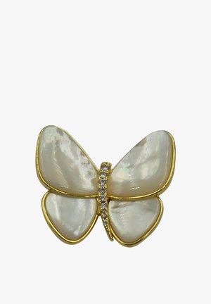 HEBE JEWELS, SCHMETTERLING - Spilla - gold/weiss