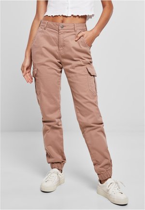 HIGH WAIST - Kargopüksid - duskrose