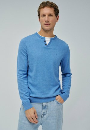 REGULAR - Strickpullover - blau