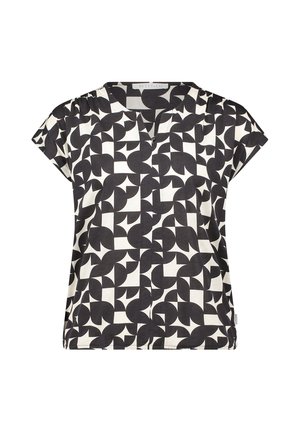 Betty & Co, BETTY & CO MIT GUMMIZUG BLUSENSHIRT - Blouse - schwarz weiß