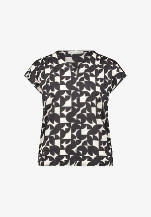 Betty & Co, BETTY & CO MIT GUMMIZUG BLUSENSHIRT - Blouse - schwarz weiß