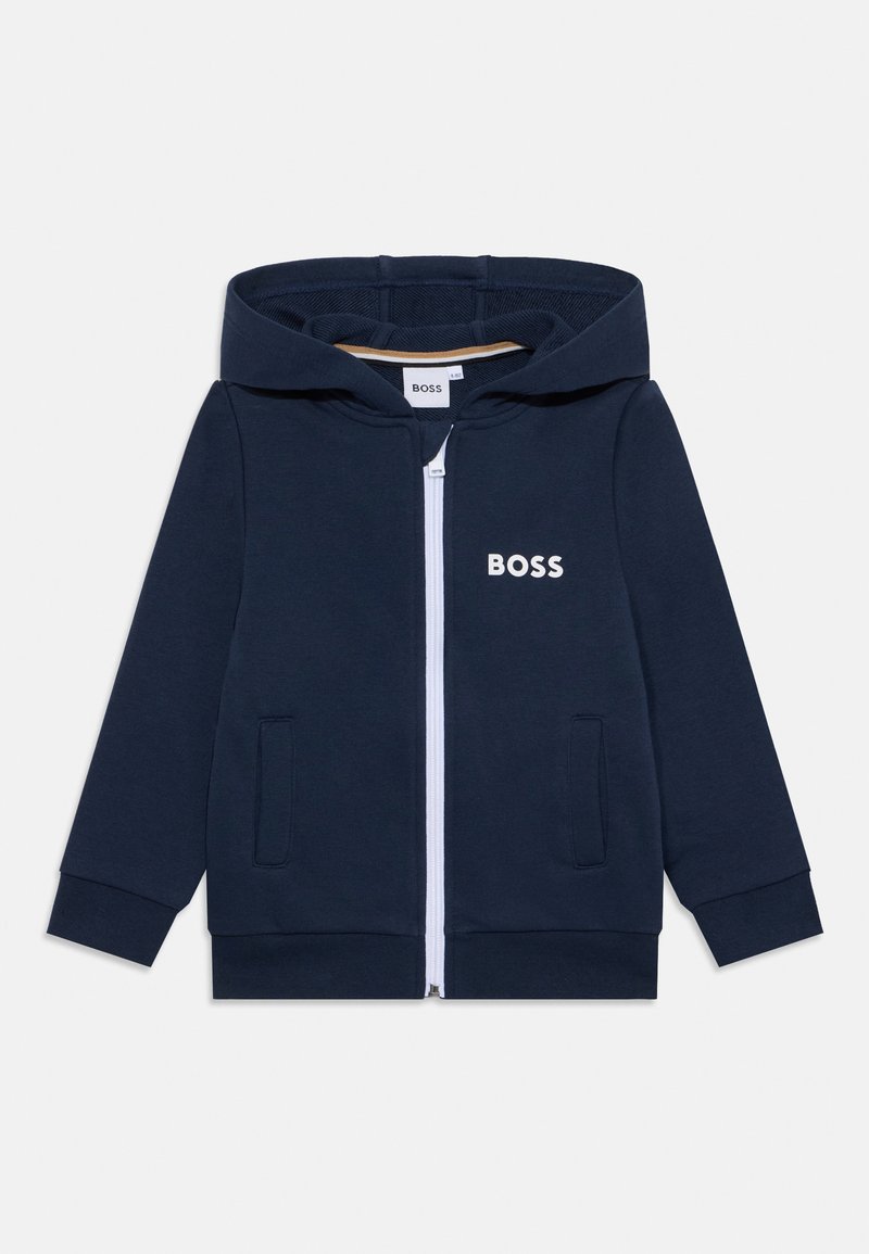 Boss Sweater met rits groen Boss Sweater met rits groen