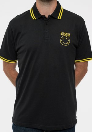 NIRVANA SMILEY UNISEX - Polo shirt - black