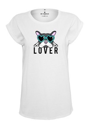 ROLLED D-LOVER - Print T-shirt - weiß