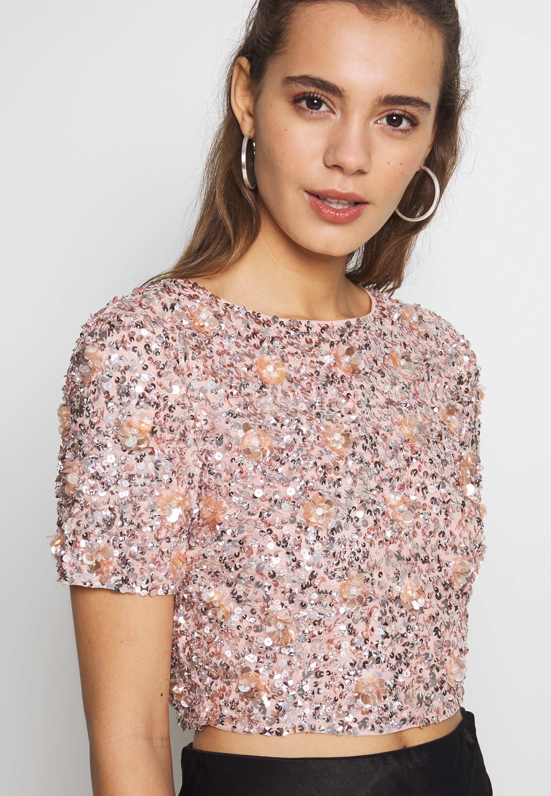 Lace & Beads LETTY FLOWER Bluser nude Zalando.no Lace & Beads Petite LETTY - Bluser - mink