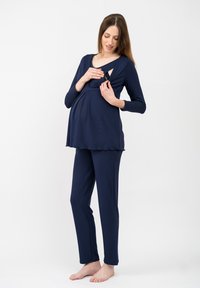 Cool Mama MATERNITY & NURSING 2 IN 1 BASIC - Nattplagg set - dark blue