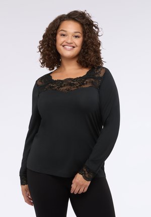CON INSERTO  - Longsleeve - nero