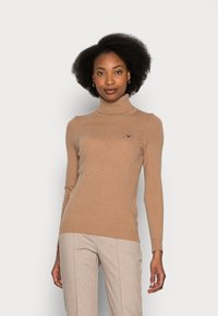 GANT ROLLNECK - Camisola - dark khaki