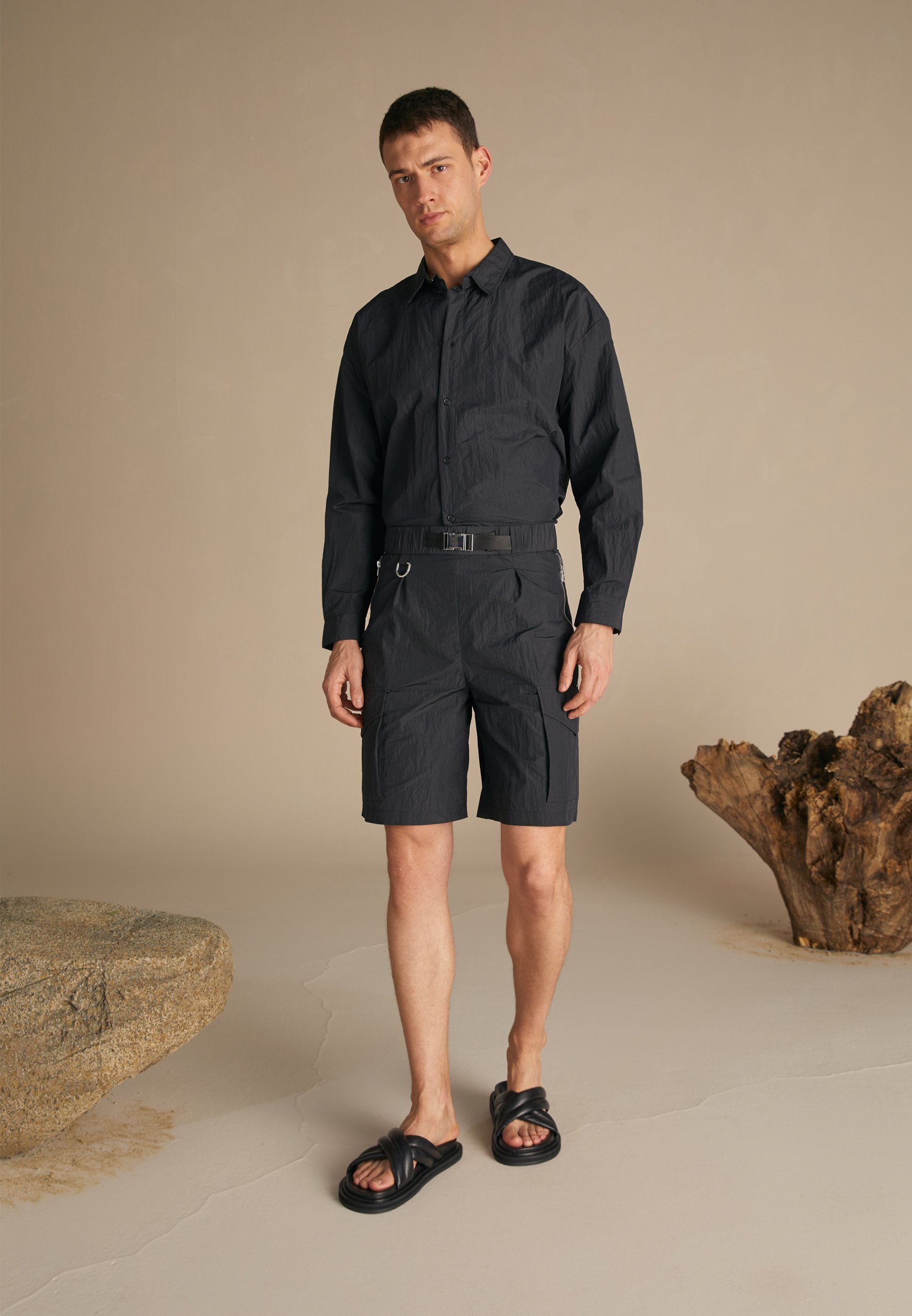 趣味 0334475540 ZINE 2 Zign Studio - Szorty/czarny - Zalando.pl