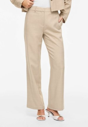 VIROSA HIGH WAIST - Pantalones - super light natural melan