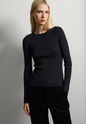 SWEATER WITH FINISH - Pullover - black