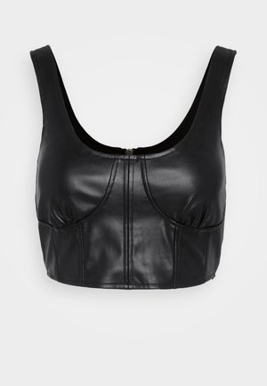 Noisy May NMPAULO CROP TOP - Top - black