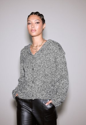 REGULAR FIT - Adīta jaka - monochrome