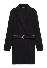 Robe Parker Noire Fabiana - Bordure Simili Cuir - Taille S Neuf Avec Étiquettes (Valeur 298€)