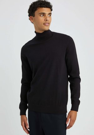 COL ROULÉ - Pullover - noir