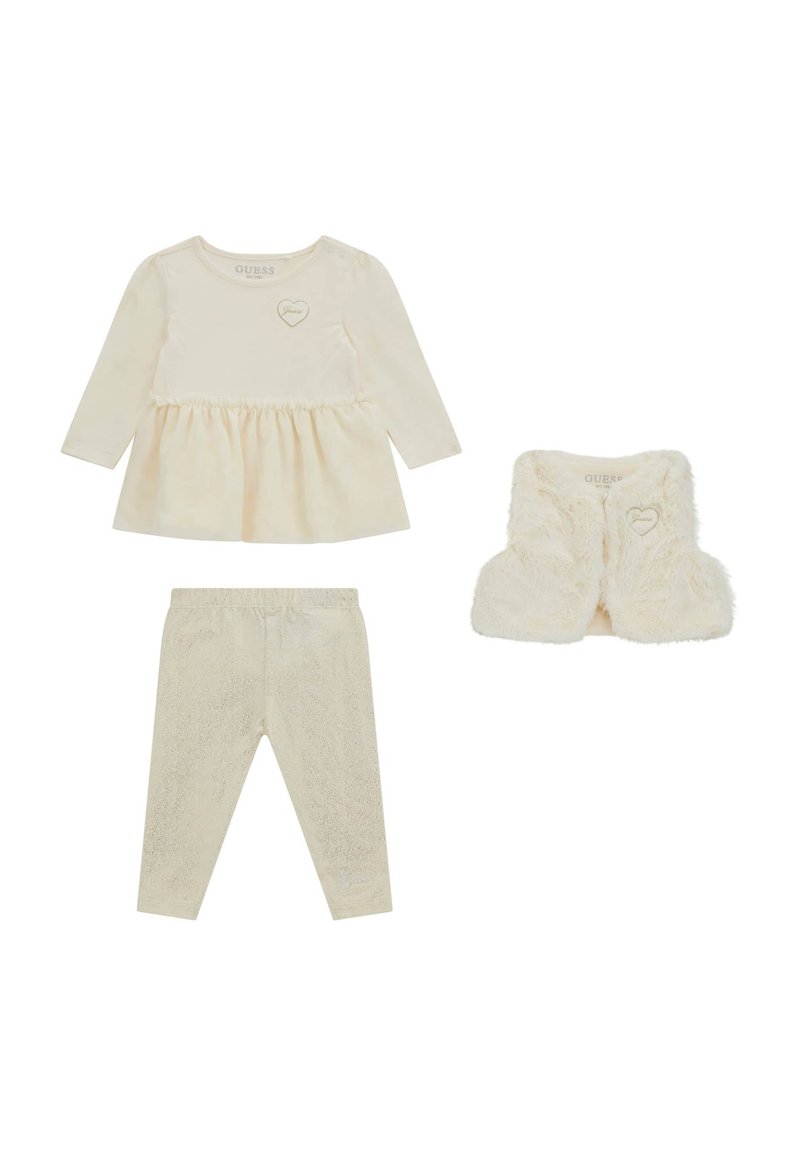 Guess Pikkade varrukatega topp - cream white