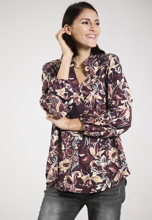 SOFT BLOOM - Bluse - bordeaux nature