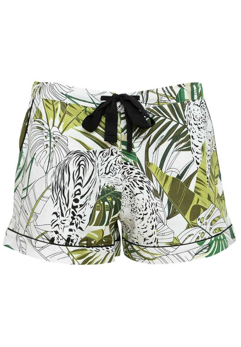 Damen Nachthemden | Cyberjammies Nachtwäsche Hose green leopard palm leaf print/weiß - DP62459 Damen Nachthemden | Cyberjammies Nachtwäsche Hose green leopard palm leaf print/weiß - DP62459