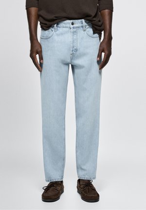 Massimo Dutti SLIM FIT JEANS - Jeans slim fit - light-blue denim