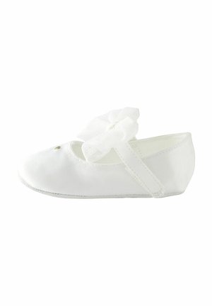 BOW REGULAR FIT - Ballerinat nilkkaremmillä - white