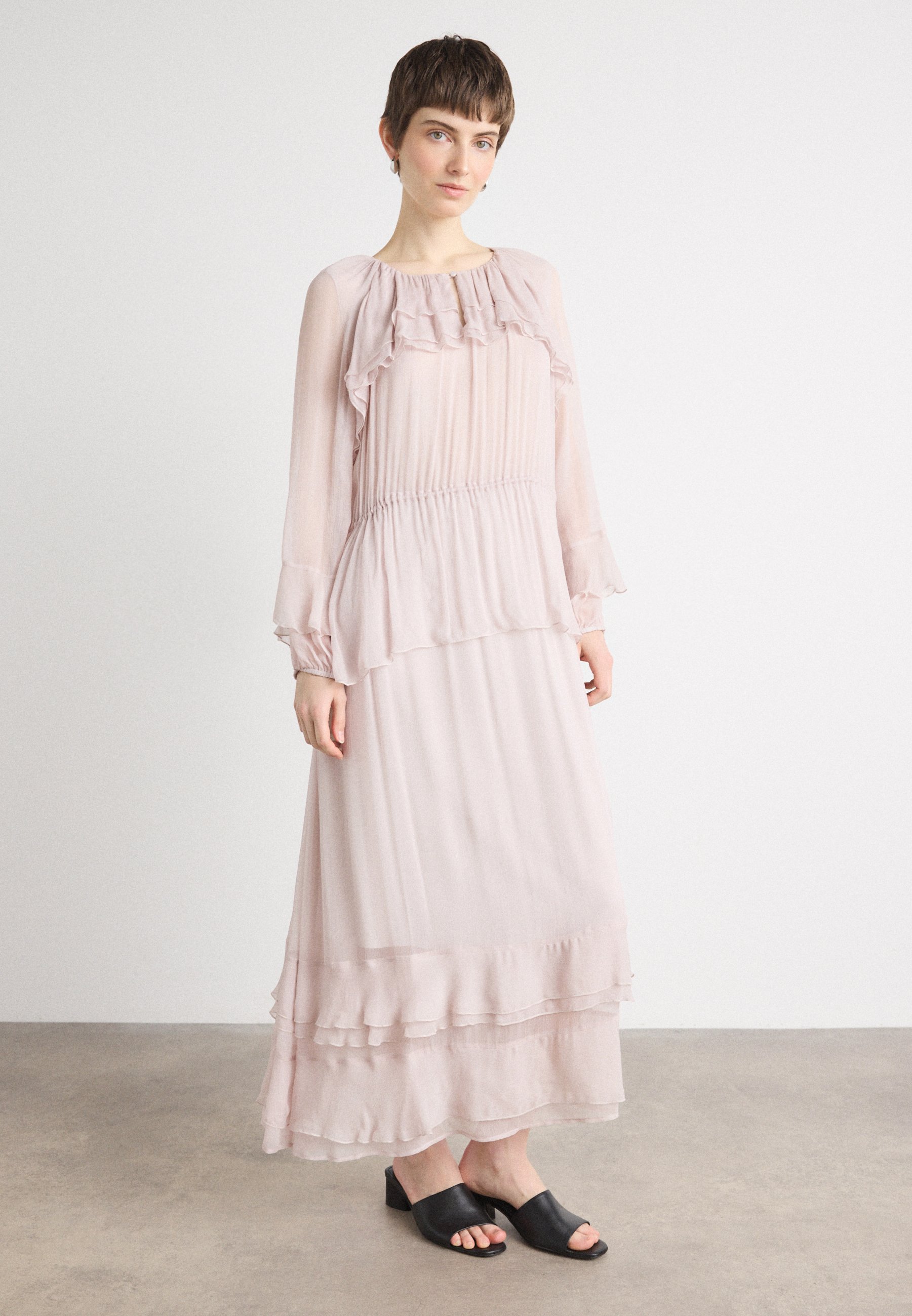 Marc Cain Maxi dress - light desert taupe/taupe - Zalando.co.uk