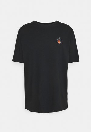 T-shirt med print - black