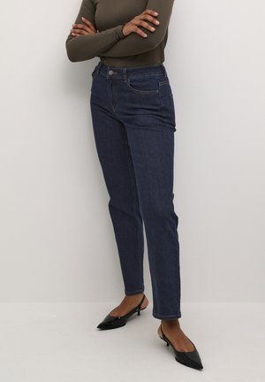 Kaffe KASINEM - Jeans Straight Leg - dark unwashed blue