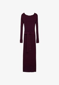 Mango Abito in maglia bordeaux