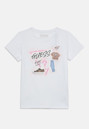 Guess, KIDS TEENS SS T-SHIRT_LOGO - T-shirt imprimé - pure white