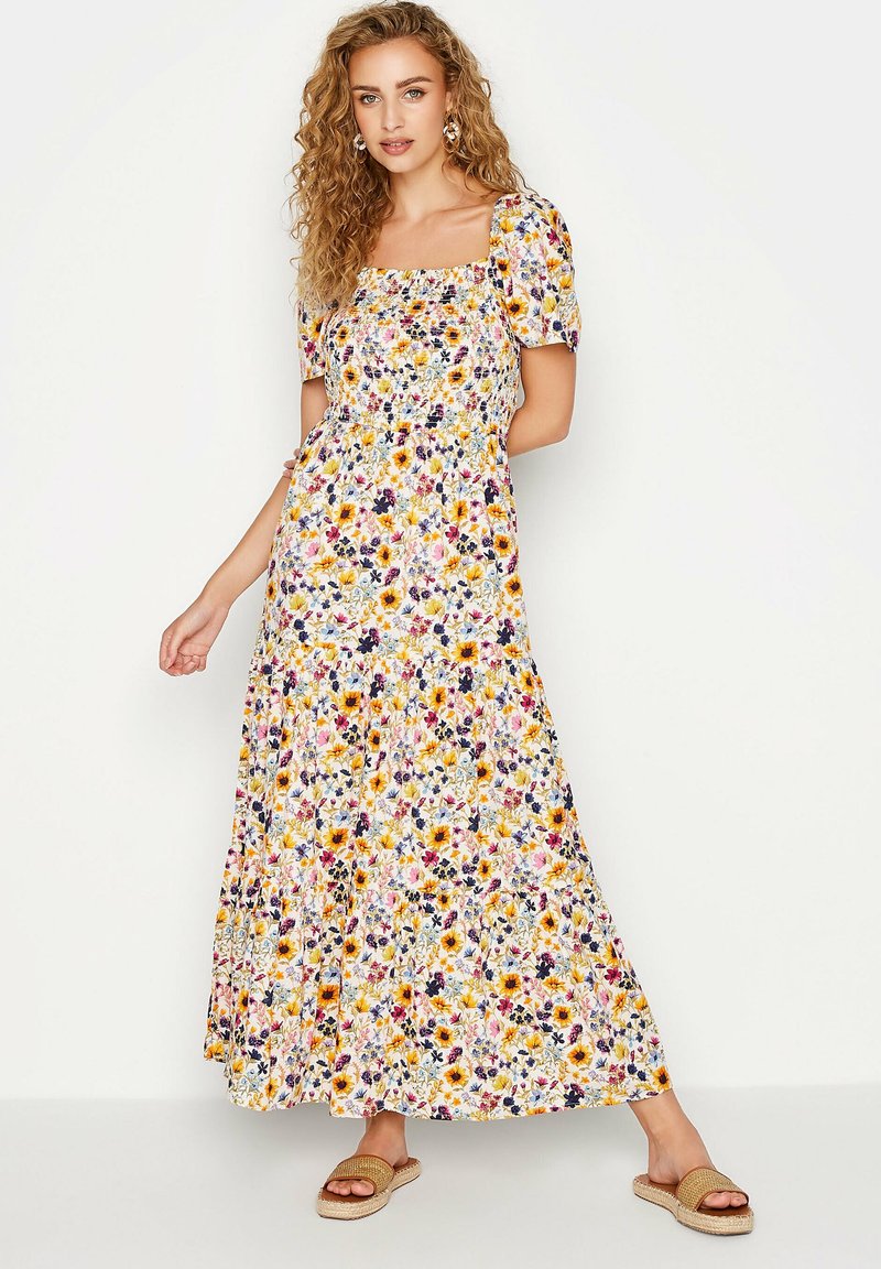 Long Tall Sally SHIRRED Robe longue yellow/jaune ZALANDO.FR