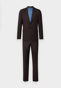 TAILORED FIT BUTTON SUIT - Jakkesæt - brown