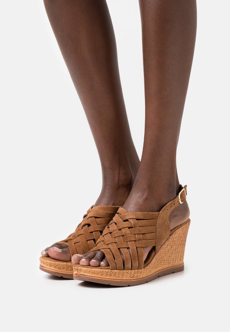 Damen Pumps | Tamaris Plateausandalettecognac - DK45515 Damen Pumps | Tamaris Plateausandalettecognac - DK45515