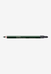 Matita contorno occhi verde con punta affilata, contrassegnata "BABOR" e "03 pacific green", presenta una punta sfumino all'estremità.