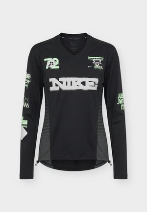 Nike Performance, SWIFT - Μπλούζα με μακριά μανίκια - black iron grey/illusion green