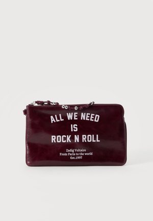 Zadig & Voltaire, POUCH TAG - несесер за тоалетни принадлежности - deep purple