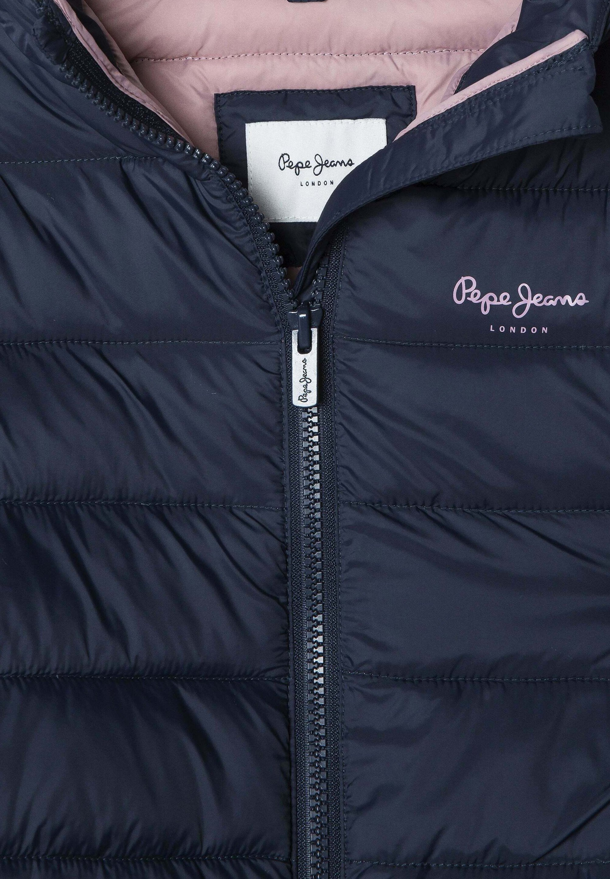 Pepe Jeans Giacca Imbottita Alphie Per Bambini E Ragazzi - Cappuccio Fisso, Chiusura Con Cerniera, Vestibilità Regolare