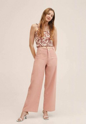 Trousers - pastel pink
