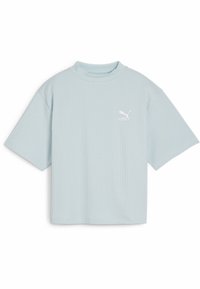 Puma MOCK NECK - Paprasti marškinėliai - turquoise surf