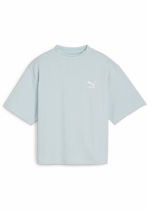 MOCK NECK - Tricou basic - turquoise surf