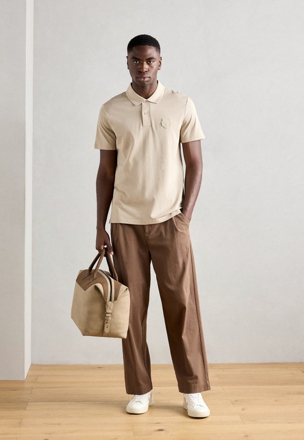 REGULAR FIT IN MERCERIZED WITH PUFFY TIGER PATCH - Polo shirt - sand3