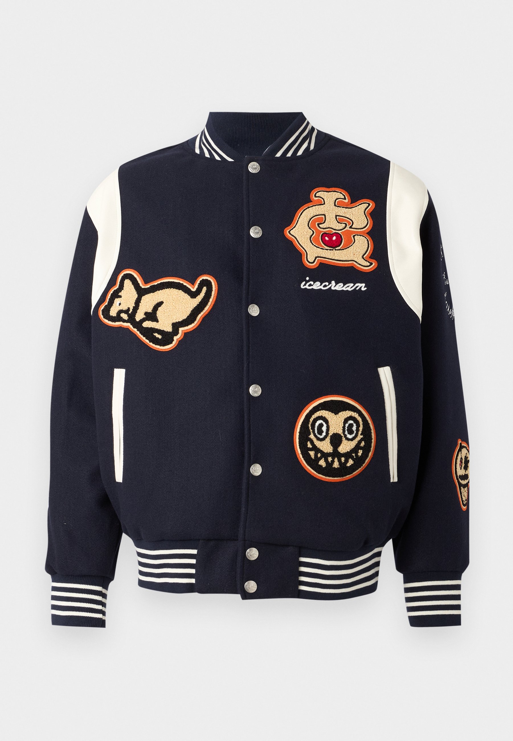 Icecream COLLEGIATE PATCH VARSITY JACKET - Giubbotto Bomber - navy