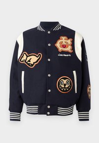 COLLEGIATE PATCH VARSITY JACKET - Bomber dzseki - navy