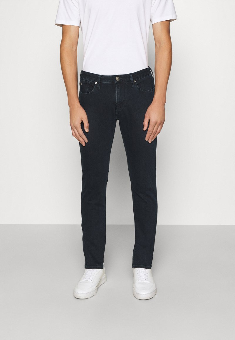 Emporio Armani - POCKETS PANT - Jeans Slim Fit - denim blu, Vergrößern