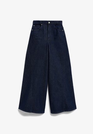IVY OAK PHAEDRA - Wide leg - dark indigo denim