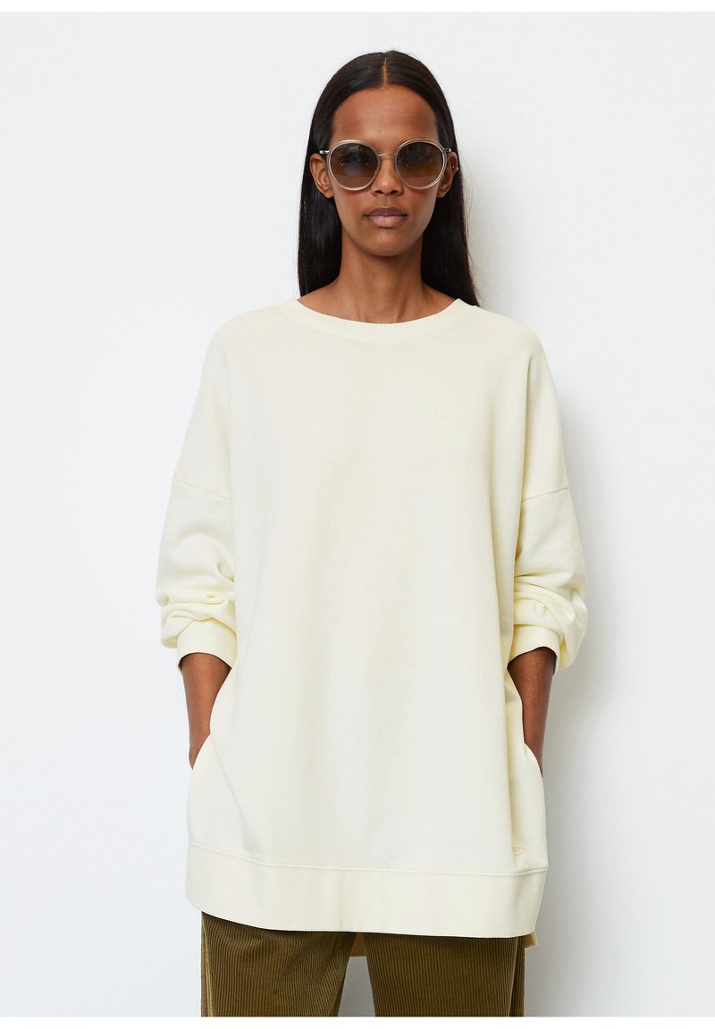 Marc O'Polo WIDE FIT ROUND NECK - Sweatshirt - creamy white/offwhite -  Zalando.de